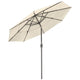 TheDisplayOutlet Patio Umbrella Tilt 3-Tiered 10ft 8-Rib, Beige Image