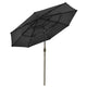 TheDisplayOutlet Patio Umbrella Tilt 3-Tiered 10ft 8-Rib, Black Image