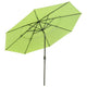 TheDisplayOutlet Patio Umbrella Tilt 3-Tiered 11ft 8-Rib, Green Glow Image