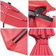 TheDisplayOutlet Solar Patio Umbrella w/ Light Bulbs Tilt 3-Tiered 10ft 8-Rib Image