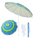 Beach Umbrella w/ Sand Anchor 7ft Tilt 12-Rib, Stripe
