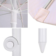 6ft Beach Umbrella for Swimming Pool Mobile Bar Cart