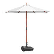 Patio Umbrella Wooden 9ft 8-Rib with Weighted Base