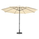 13ft Outdoor Table Umbrella with Concrete Umbrella Base