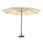 13ft Outdoor Table Umbrella with Concrete Umbrella Base