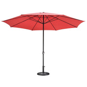 13ft Outdoor Table Umbrella with Concrete Umbrella Base