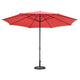 13ft Outdoor Table Umbrella with Concrete Umbrella Base