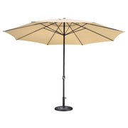 13ft Outdoor Table Umbrella with Concrete Umbrella Base