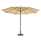 13ft Outdoor Table Umbrella with Concrete Umbrella Base