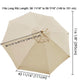 TheDisplayOutlet Patio Umbrella Canopy 10ft 8-Rib, Beige Image