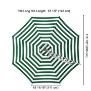 Patio Umbrella Canopy 10ft 8-Rib