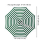 TheDisplayOutlet Patio Umbrella Canopy 10ft 8-Rib, Green White Image
