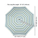 TheDisplayOutlet Patio Umbrella Canopy 10ft 8-Rib, Stripe Image