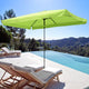 TheDisplayOutlet Rectangular Patio Umbrella Canopy 10x6.5ft 6-Rib Image