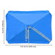 TheDisplayOutlet Rectangular Patio Umbrella Canopy 10x6.5ft 6-Rib, Blue Image