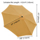 TheDisplayOutlet Patio Umbrella Canopy 10ft 8-Rib, Mango Mojito Image
