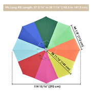 Patio Umbrella Canopy 10ft 8-Rib