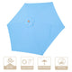 TheDisplayOutlet Patio Umbrella Canopy 9ft 6-Rib Image