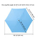 TheDisplayOutlet Patio Umbrella Canopy 9ft 6-Rib Image