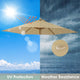 TheDisplayOutlet Patio Umbrella Canopy 9ft 6-Rib Image
