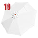 TheDisplayOutlet Patio Umbrella Canopy 9ft 8-Rib, White(10ct.) Image