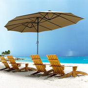 Rectangular Patio Umbrella Canopy 15x9ft 12-Rib