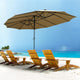 Rectangular Patio Umbrella Canopy 15x9ft 12-Rib