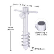 Beach Umbrella Anchor Holds Poles D1 1/4"