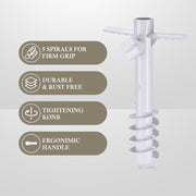 Beach Umbrella Anchor Holds Poles D1 1/4"
