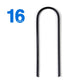 TheDisplayOutlet U-Shaped Rebar Stakes 11" Batting Cage Anchors, 16ct/pk Image