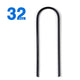TheDisplayOutlet U-Shaped Rebar Stakes 11" Batting Cage Anchors, 32ct/pk Image