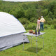 TheDisplayOutlet Folding Camping Table Roll Up Aluminum 27"x28" Image