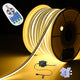 TheDisplayOutlet Outdoor Rope Light 2700K White Neon Strip RF Remote, 150ft Image