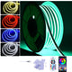 TheDisplayOutlet 100ft 120V Hardwire Outdoor Neon Rope Light RGBW App Music Sync RF Remote Image