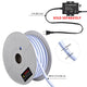 TheDisplayOutlet 100ft 120V Hardwire Outdoor Neon Rope Light RGBW App Music Sync RF Remote Image