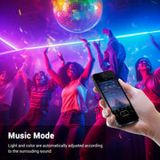 Flexible RGB Neon Rope Light 50' App Music Sync RF Remote