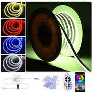 Flexible RGB Neon Rope Light 50' App Music Sync RF Remote