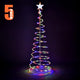 5' LED Lighted Xmas Spiral Tree