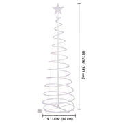 5' LED Lighted Xmas Spiral Tree