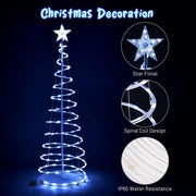 5' LED Lighted Xmas Spiral Tree