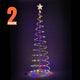 TheDisplayOutlet 6' LED Lighted Xmas Spiral Tree, RGBY, 2ct/pk Image