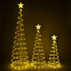 TheDisplayOutlet 3ct Lighted Spiral Xmas Trees Battery Powered 6ft 4ft 3ft, Warm White Image