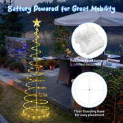 3ct Lighted Spiral Xmas Trees Battery Powered 6ft 4ft 3ft