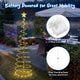 3ct Lighted Spiral Xmas Trees Battery Powered 6ft 4ft 3ft