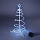 TheDisplayOutlet 2' Lighted Spiral Xmas Tree Solar Powered, Cool White Image