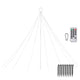 TheDisplayOutlet Christmas Tree Light with Pole & Star 9-String Image
