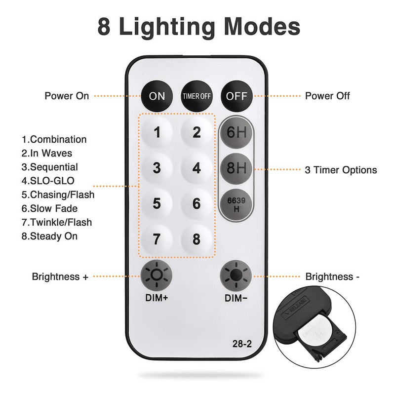 LED String Lights Remote Control by Apothecary & Company