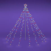 Christmas Tree Light with Pole & Star 9-String