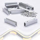 TheDisplayOutlet Aluminum Channel U-Profile 6x10mm Mounts 2700K Neon Rope Light Image