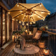 200' Outdoor Bistro String Light with Bulbs 110V Warm White